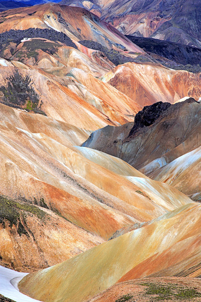 Landmannalaugar is an incredible area consisting of many ranges of mountains made from colorful volcanic rhyolite. Evidence of...